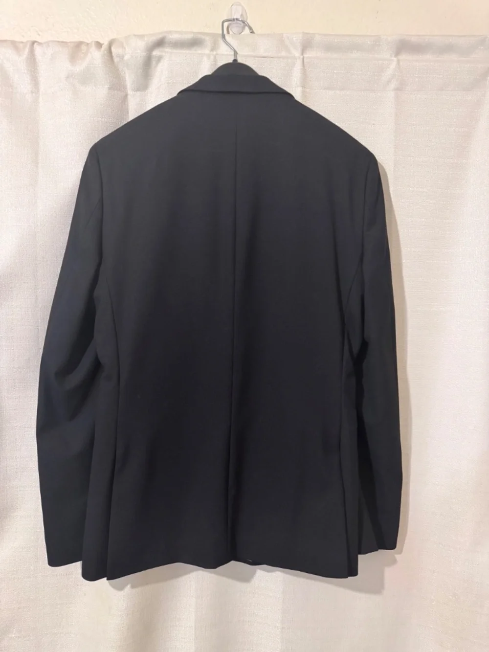 Egara Men’s Black Skinny Fit Stretch Blazer Sport Coat Size 38 Short